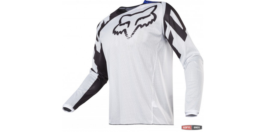 Мото джерсі, джерсі FOX 180 RACE AIRLINE JERSEY біло-чорна L 18145-008-L