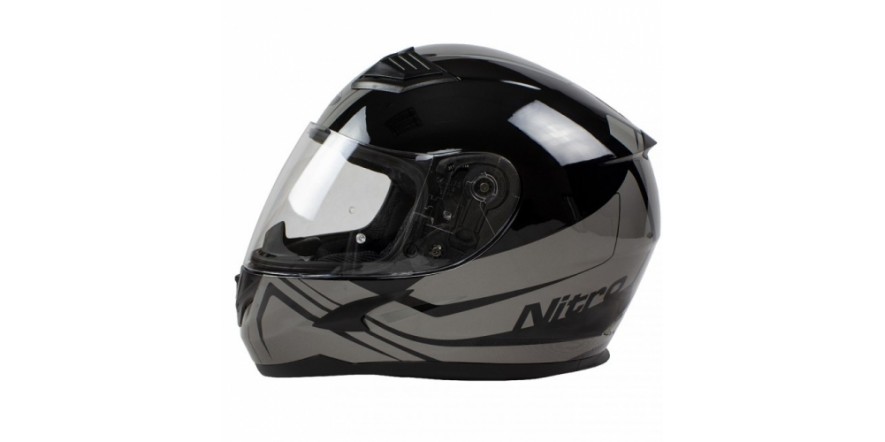 Мотошолом NITRO N2400 Black/Gun (XL) N2400-BG-XL Мотошолом NITRO N2400 Black/Gun (XL) N2400-BG-XL