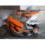 Мотошолом, шолом GEON 633 BLACK FLUO ORANGE/GRAY M