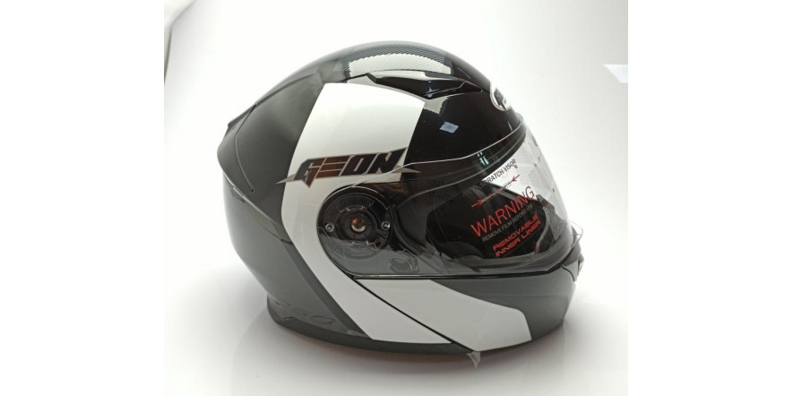 Мотошолом GEON 950 GLOSSY BLACK/WHITE M UT-00051462 Мотошолом GEON 950 GLOSSY BLACK/WHITE M UT-00051462