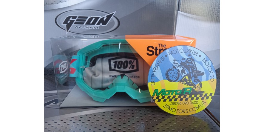 Мото окуляри, окуляри 100% STRATA 2 Goggle Maupiti - Clear Lens 