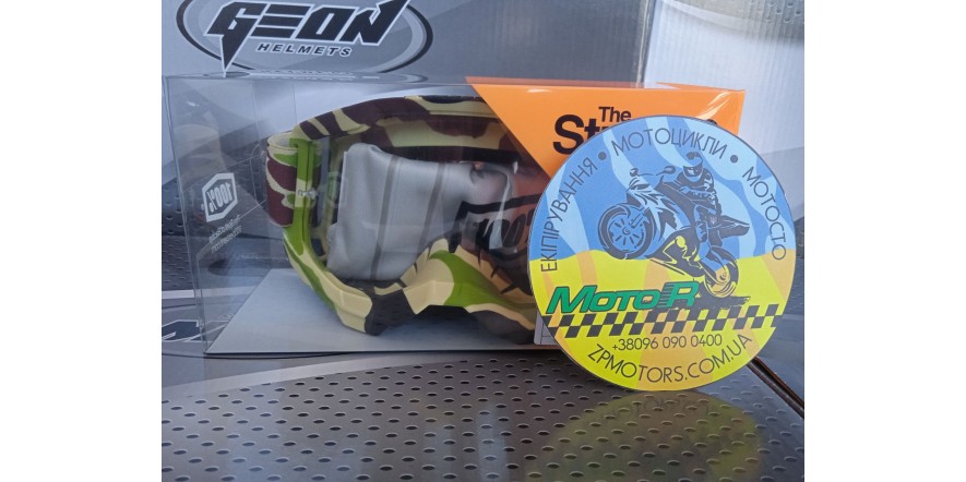 Мото окуляри, окуляри 100% STRATA 2 Goggle War Camo - Clear Lens Мото окуляри, окуляри 100% STRATA 2 Goggle War Camo - Clear Lens