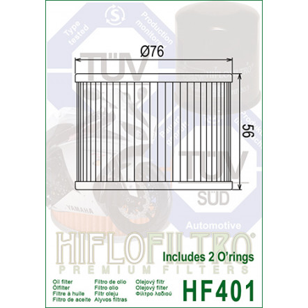 Масляний фільтр HIFLO HF401