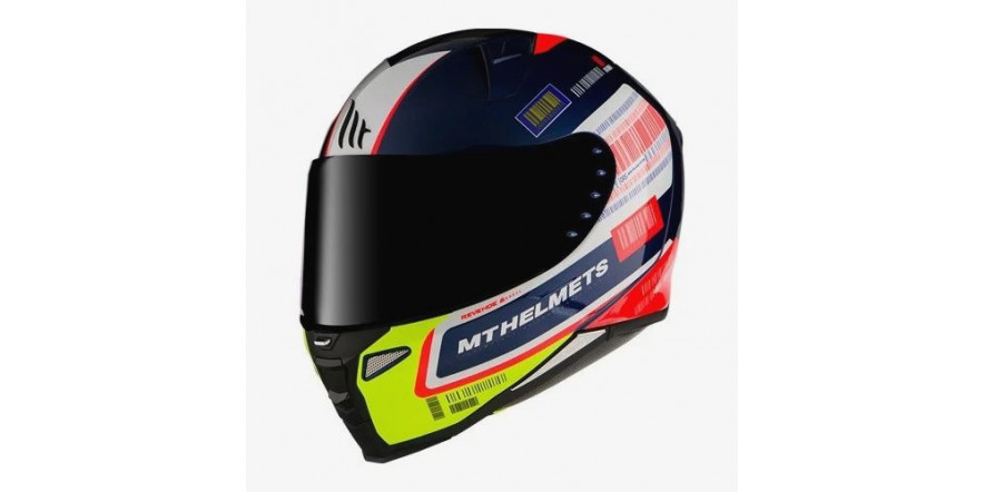 Мотошолом MT Revenge 2 RS Blue/White/Yellow M 00-00241927M