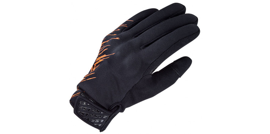 LS2 Jet Man Gloves Grey Orange 70020W0150L