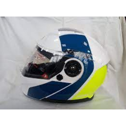 Мотошолом GEON 950 GLOSSY WHITE/BLUE/YELLOW L UT-00051484