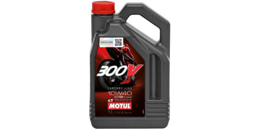 Мастило Motul 300V 4T FACTORY LINE SAE ROAD RACING 10W40 (4L)/836141 Мастило Motul 300V 4T FACTORY LINE SAE ROAD RACING 10W40 (4L)/836141