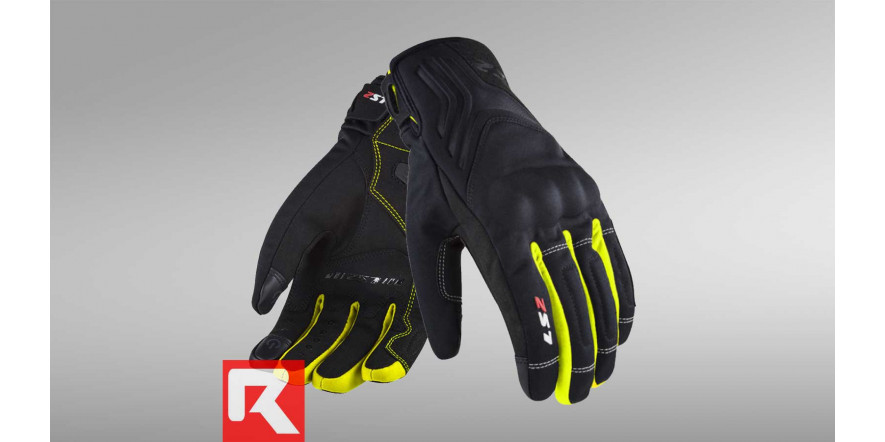LS2 JET 2 MAN GLOVES BLACK H-V YELLOW M 70021W0154M LS2 JET 2 MAN GLOVES BLACK H-V YELLOW M 70021W0154M