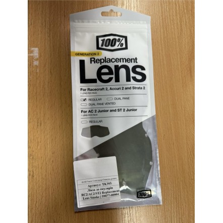 Лінза до окулярів MX RACECRAFT 2 /ACCURI 2 /STRATA 2 Replacement Lens Smoke Anti-Fog