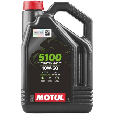 Мастило MOTUL 5100 4T SAE 10W50 (4L) 836841 Мастило MOTUL 5100 4T SAE 10W50 (4L) 836841